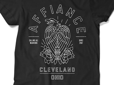Affiance eagle apparel bands clothing graphic merch merchandise t shirt