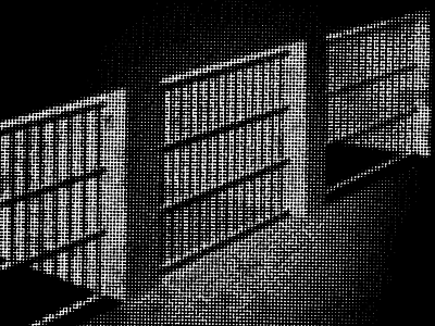 Prisons 3d halftone illustration prison texture