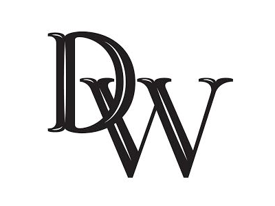 DW logo monogram typography