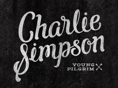 Charlie 1 caligraphy custom distress hand drawn lettering music typography vintage