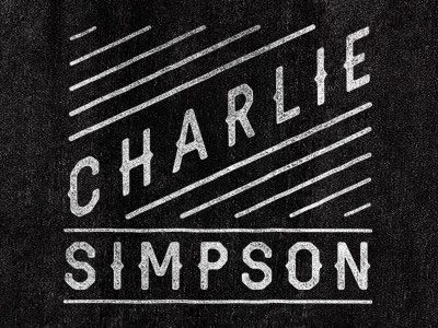 Charlie 2 brand branding distress logo music typography vintage
