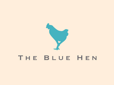 The Blue Hen | Logo logo typography