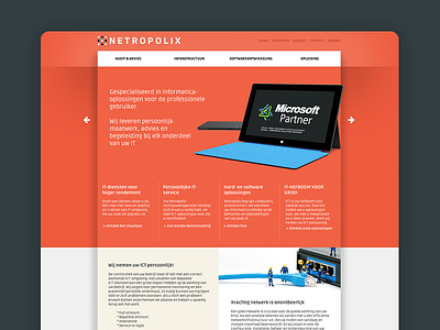 Netropolix Redesign 🖥 clean homepage it software webdesign