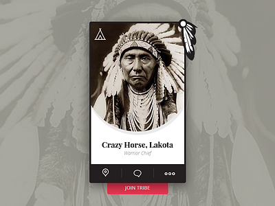 User Profile 006 card chief dailyui profile warrior