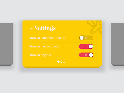 Settings page 007 chief dailyui form settings toggles