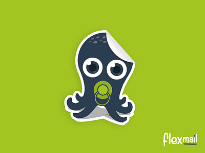 Octobaby 🐙 cute green mascotte octopus