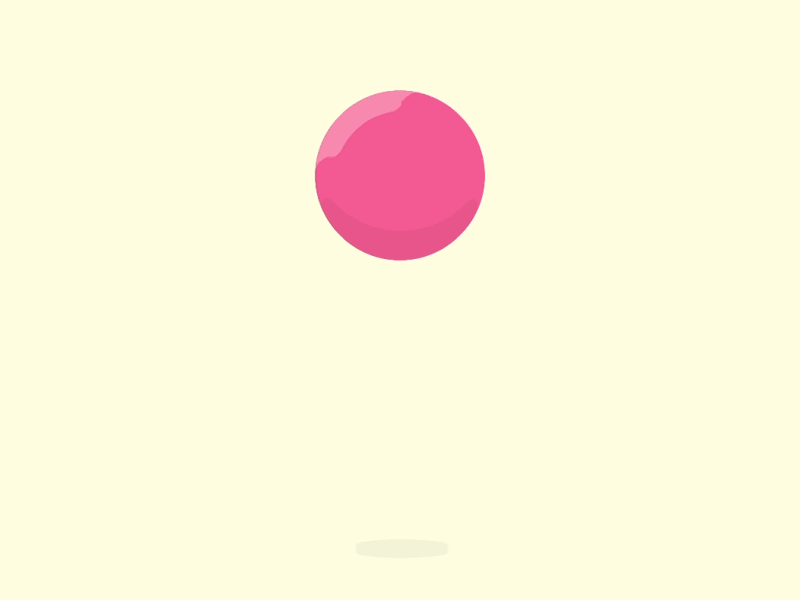 bouncing red ball vector
