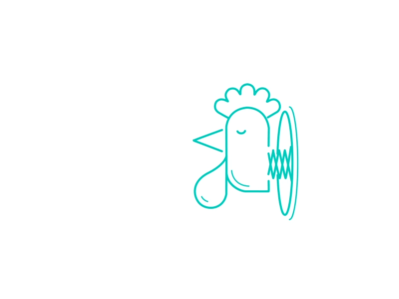 Early Riser animation chicken design gifs humour motion strokes