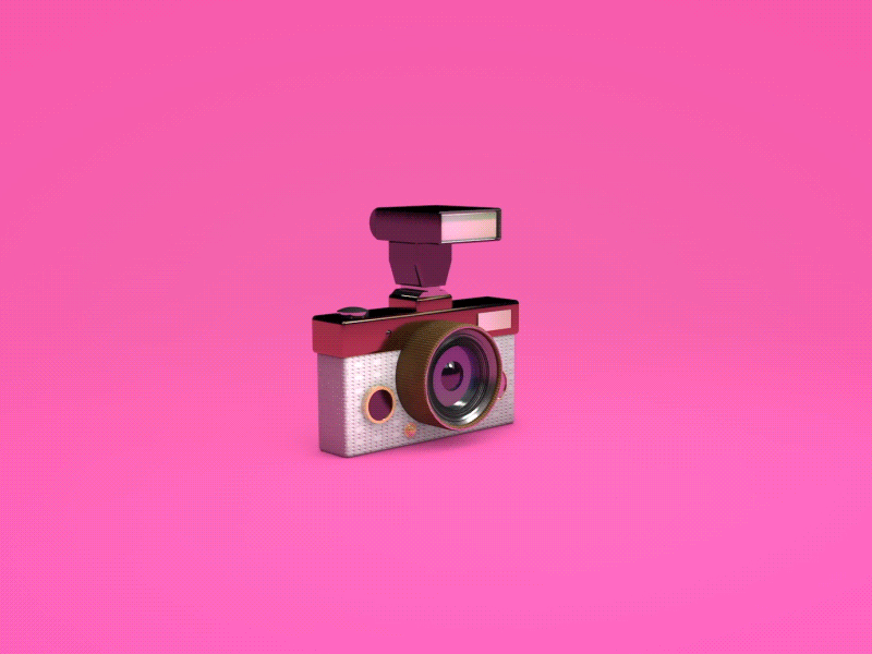 Camera 3d after effects animation camera cinema 4d design flash gif loop motion motion graphic pink