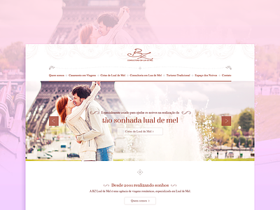 Honeymoon Website bride clean design groom honeymoon marriage site ui ux website wedding
