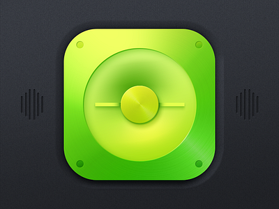 Sound App Icon app bevel brand icon ios light logo sound speaker