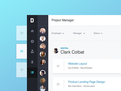 Fresh job dashboard design management system ui user interface ux