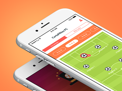 Mobile Soccer App app application concept design football mobile soccer team