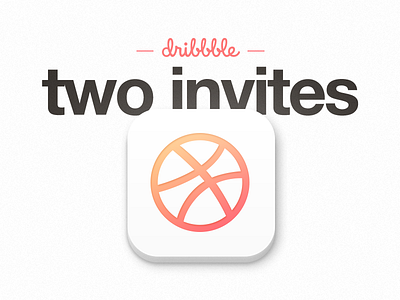 Dribbble Invite button draft dribbble giveaway icon invitation invite