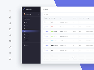 Jobs List Dashboard