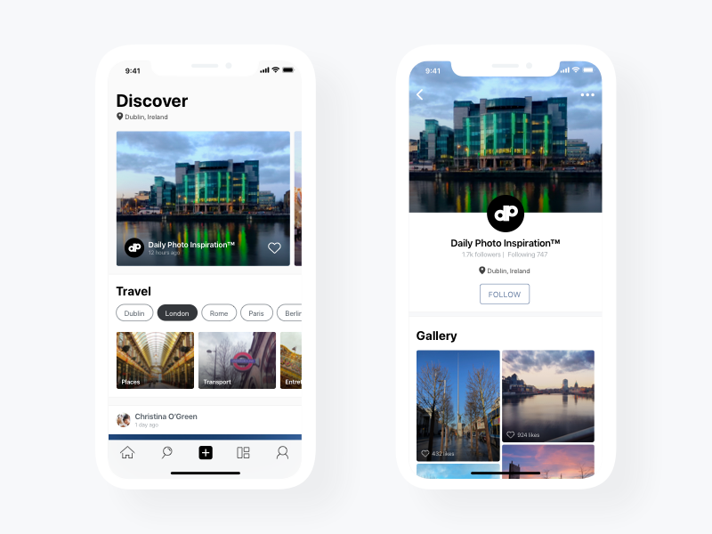 Daily Photo Inspiration App by Michel Koga on Dribbble