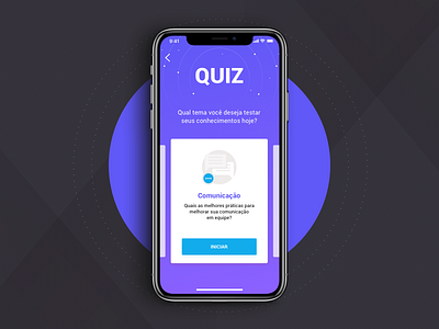 Quiz theme mobile cards interface iphone x mobile app paged quiz scroll ui