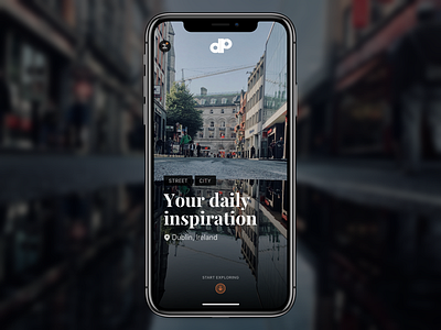 Photography App app city dark ui gallery inspiration interface mobile photo photography street ux