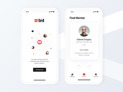 Find Mentor Mobile App app application brand color design icon mobile ui user interface ux