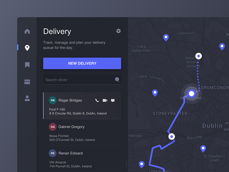 Map Application by Michel Koga on Dribbble