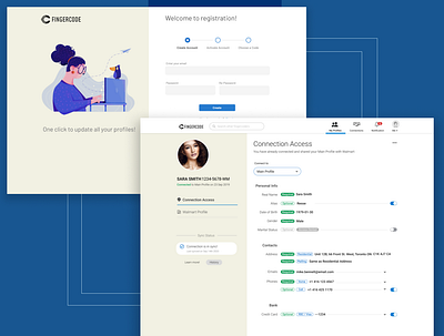 Profile bureau design ui ux