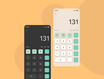 Calculator design ui ux
