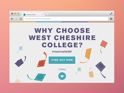 Inspiring Talent Parallax college design digital education flat interactive learn online parallax prodo scrolling web