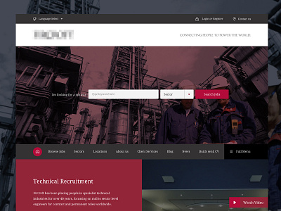 Recruitment Specialists Website Design Concept agency design industry modern new prodo recruitment web design
