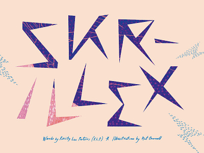 triple j Annual — Skrillex Heading art direction expressive graphic design handmade type illustrative layout magazine skrillex type typography
