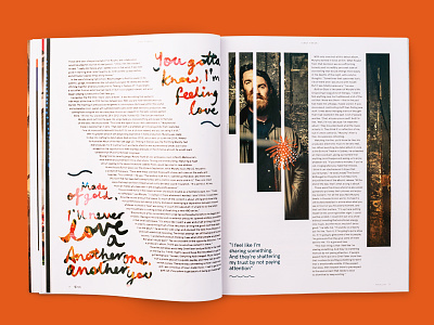 triple j Annual — Chet Faker art direction chet faker expressive graphic design hand lettering publishing