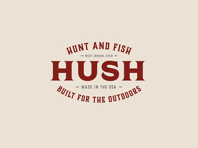 HUSH Patch and Sticker Design