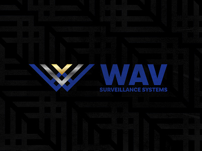WAV Logo and Branding badge branding design illustration logo texture typography w