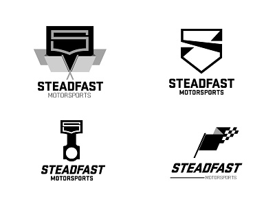 Steadfast Motorsports Logo badge cars fast flags logo motorsports racing speed