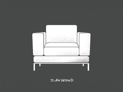 I Am Second Illustration chair clean design i am second illustration poster simple texture