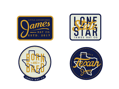 James Hat Company badge badge hunting hats lone star patches stickers texas