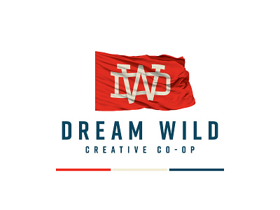 Dream Wild dallas dream dw flag logo monogram wild