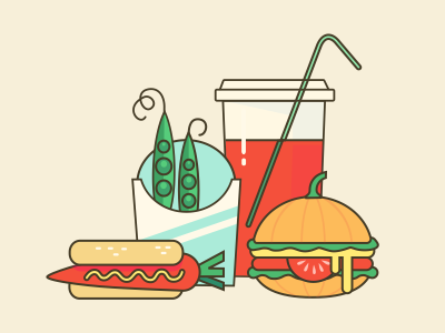 Ok Google, how many vegetarians are in America? fastfood food google illustration vegetables