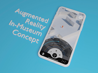 Augmented Reality In-Museum Concept ar augmented reality concept game ios iphone isometric museum