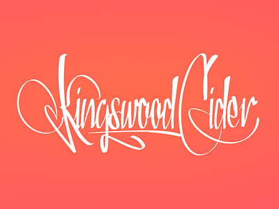 Kingswood cider cider customtype handlettering lettering type