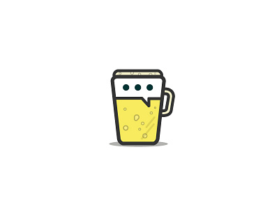 Drunk Translator beer icon vector
