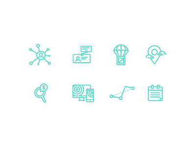 Landing Page Icons icon set