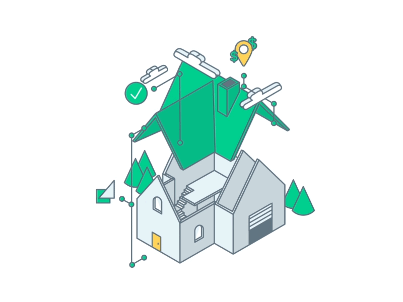 Isometric House animation house illustration isometric