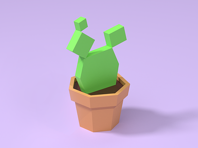 Cactus character - Mobile game blender cactus character game lowpoly mobile poly
