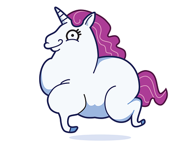 Fat Unicorn fat fat unicorn horse spear unicorn