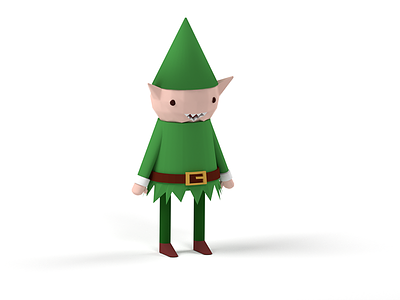 Christmas Elf 3d blender christmas elf