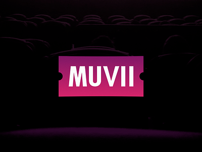 Muvii app logo movie table ticket time