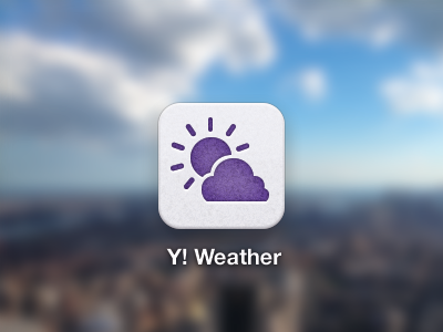 Yahoo! Weather iOS icon ios iphone weather yahoo