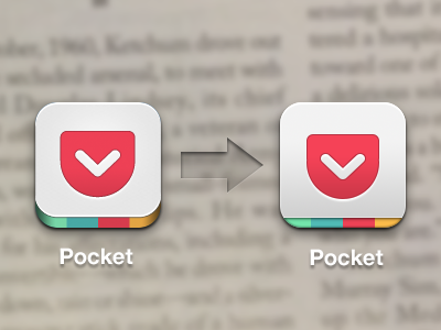 Pocket iOS Icon ios ios icon pocket