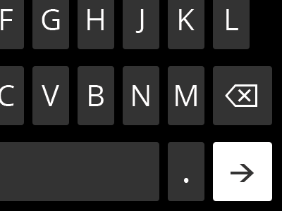 Keyboard (Dark) golden ratio keyboard windows phone 8