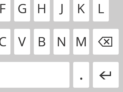 Keyboard (Light) golden ratio keyboard windows phone 8
